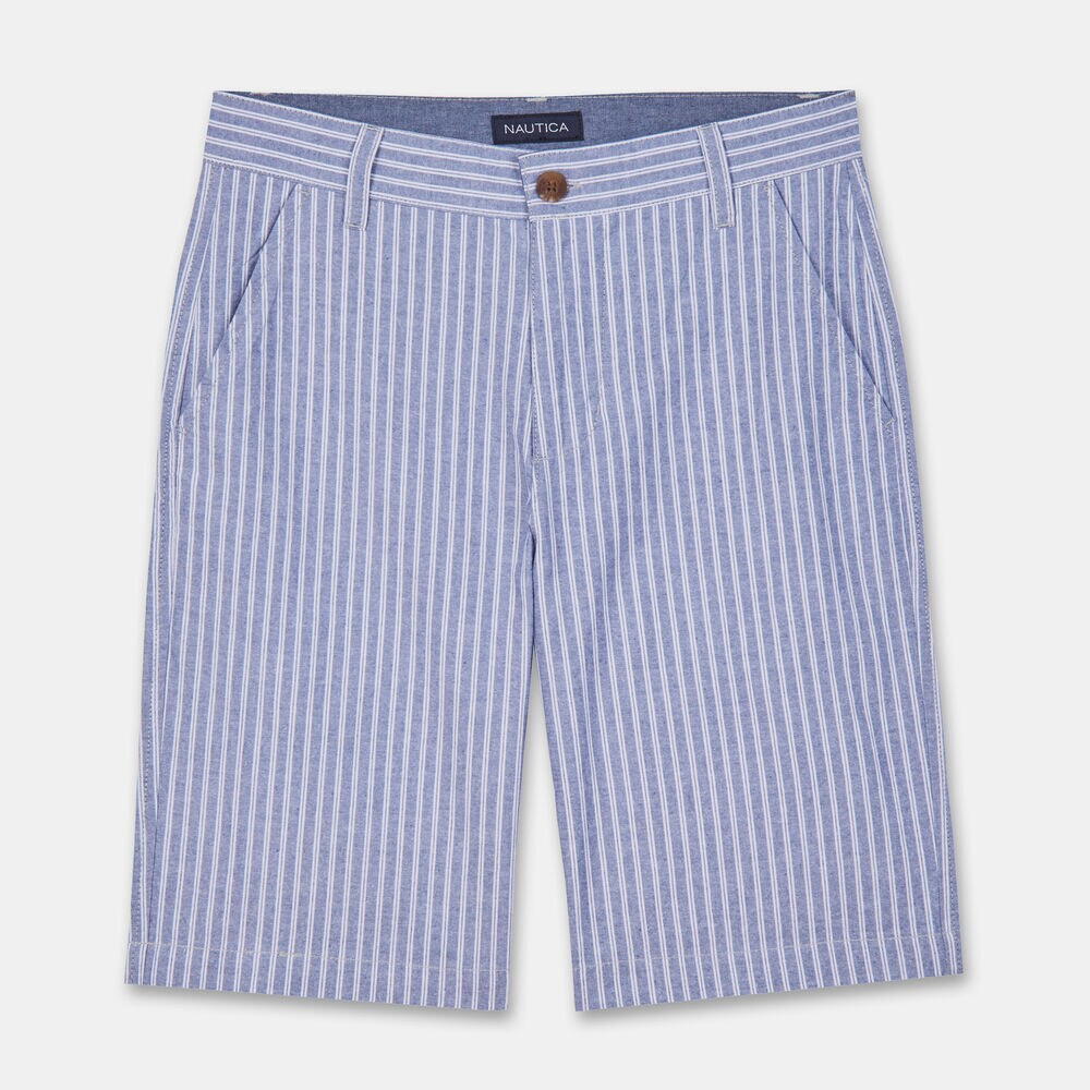 LITTLE BOYS' TREYLOR STRIPED SHORTS (4-7),Pure Deep Sea Wash,large