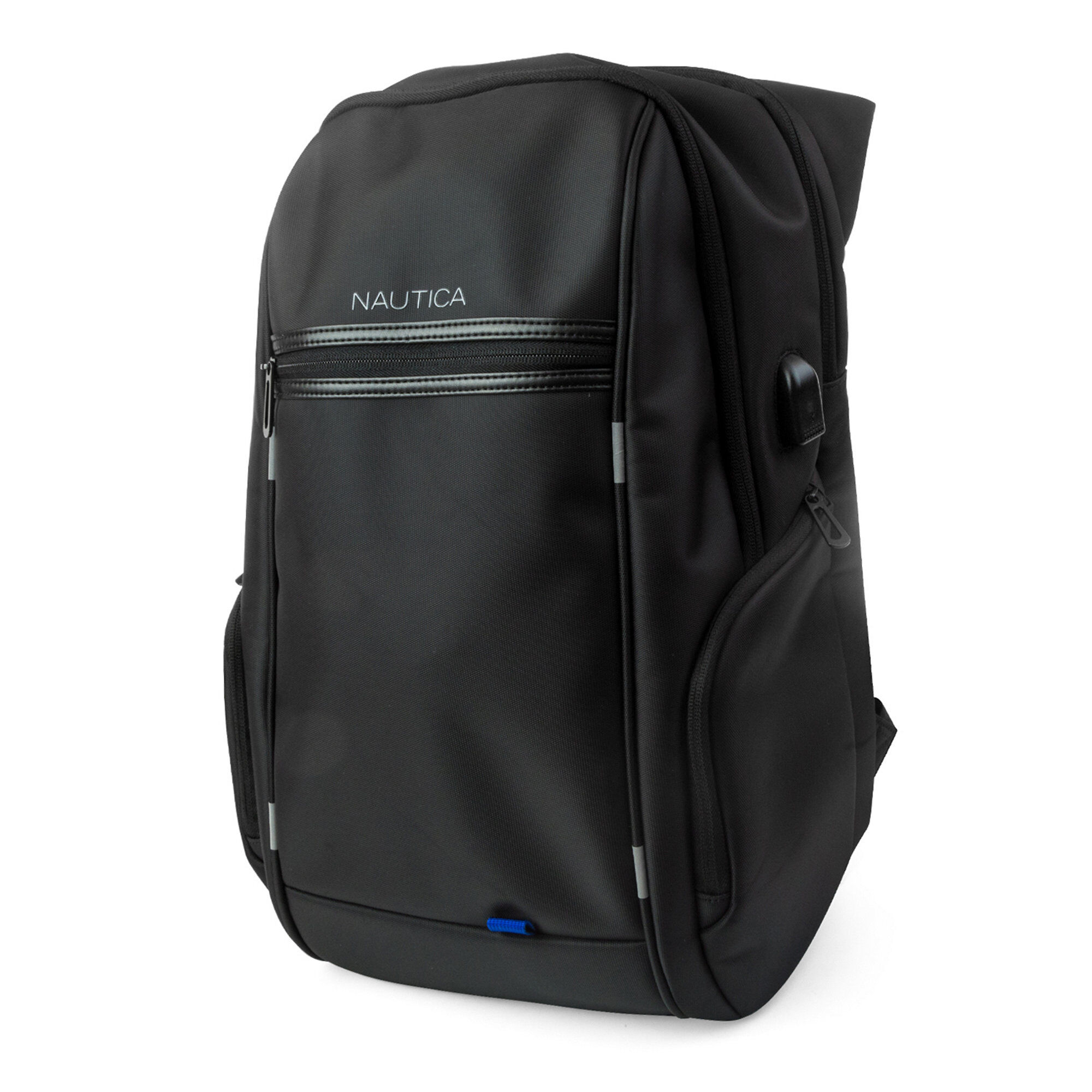 Nylon Tech Business Backpack,True Black,large