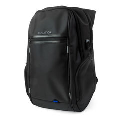 Nylon Tech Business Backpack,True Black,large