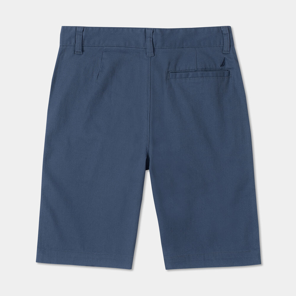 BOYS' PERFORMANCE STRETCH TWILL SHORT (8-20),Bright Cobalt,large