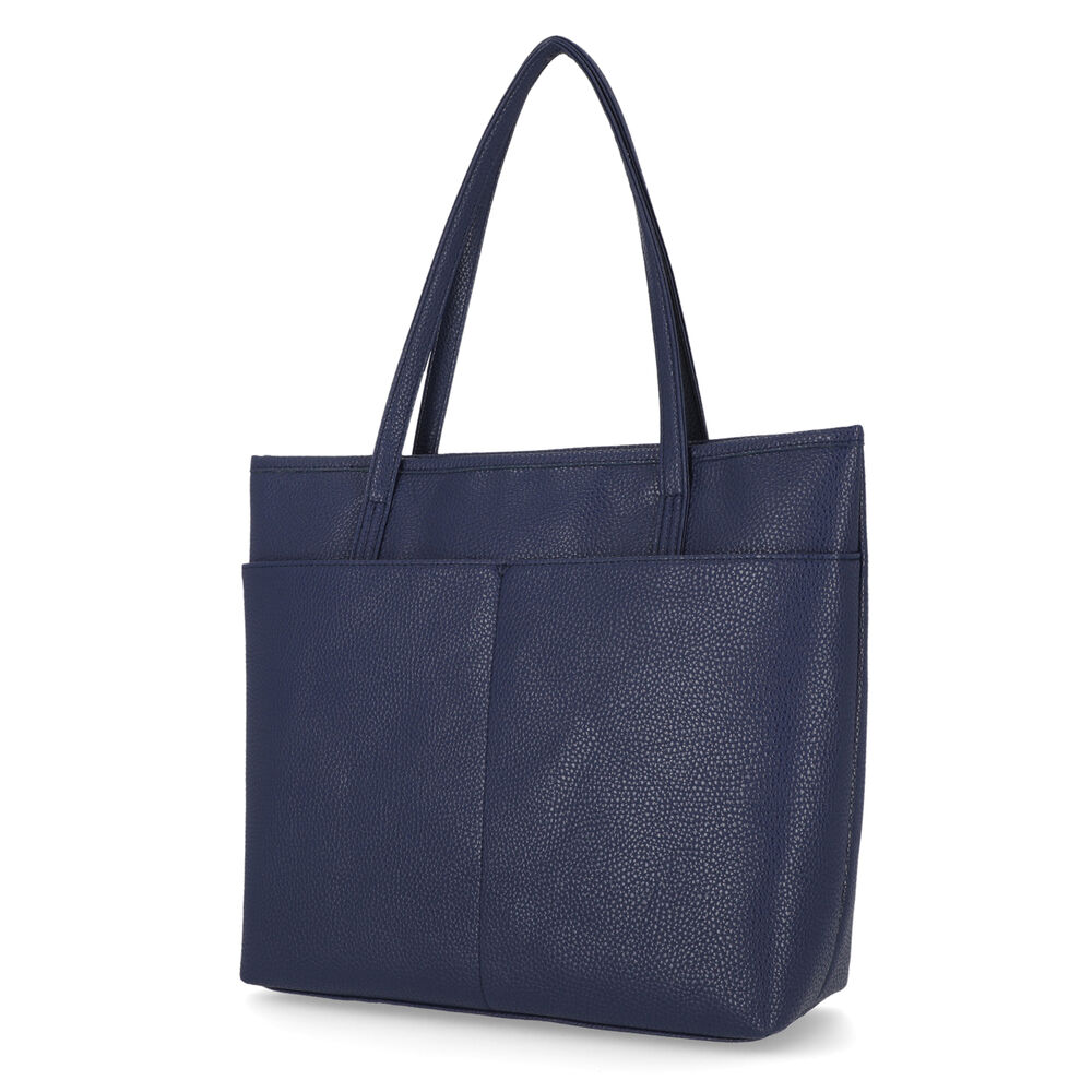 Wide Angle Tote Bag,Workshirt Blue,large