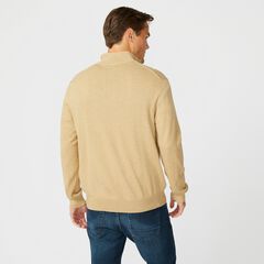 NAVTECH QUARTER-ZIP SWEATER,Dark Otter,large