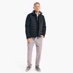 MIXED-MEDIA JACKET,True Black,large