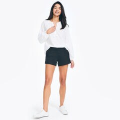 4" STRETCH-TWILL SHORT,True Black,large