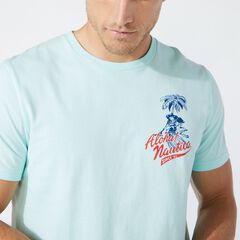 BIG & TALL HAWAIIAN GRAPHIC TEE,Aquabreeze,large