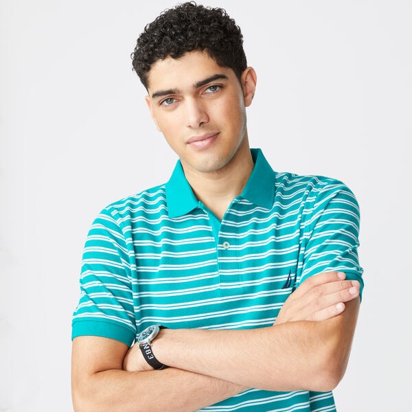 CLASSIC FIT STRIPED PREMIUM COTTON POLO