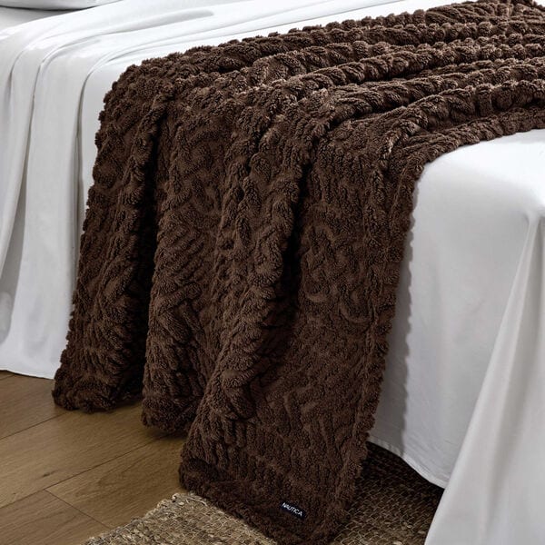 Declan Brown Throw Blanket
