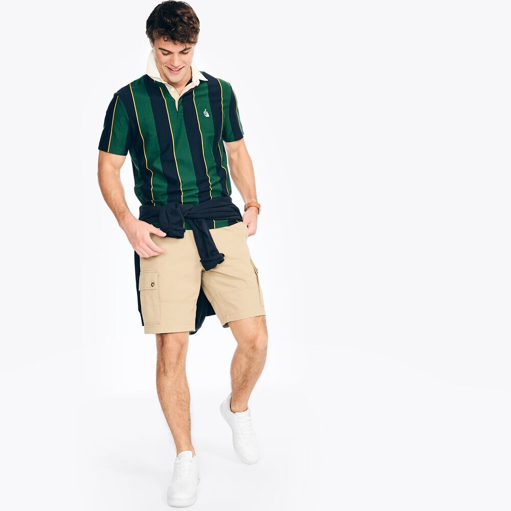Classic Fit Rugby Polo Shirt,Cosmic Fern,large