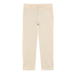 Little Boys’ Uniform-Ready Pant (4-7),Dark Brown Heather,large