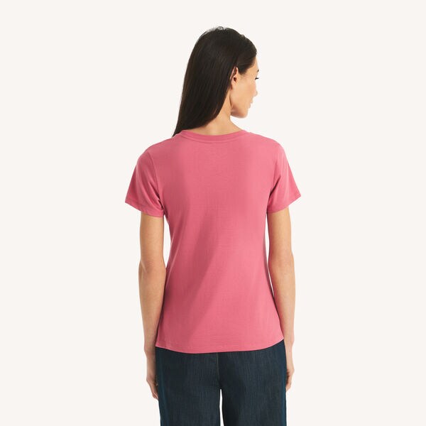 Rhinestone Heart Logo Graphic T-Shirt