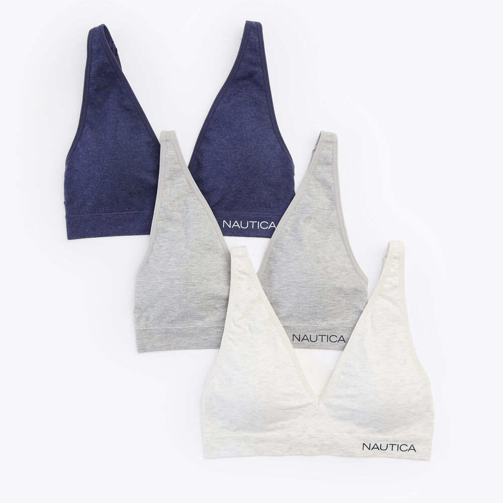 Logo Bras, 3-Pack,Angel Blue,large