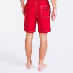 Big & Tall Anchor Full-Elastic Swim Trunks,Nautica Red,large