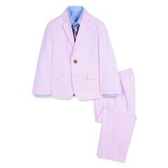 Toddler Boys' Oxford Suit Set (2T-4T),Riviera Pink,large