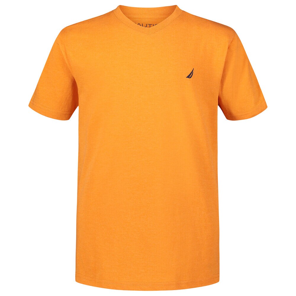 Little Boys' V-Neck T-Shirt (4-7),Navigator Orange,large