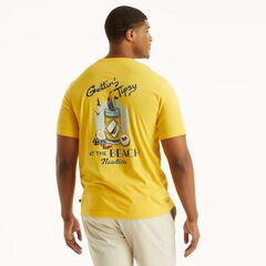 Big & Tall Getting Tipsy Graphic T-Shirt,Lemon Chrome,large