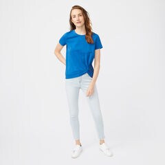 SIDE KNOT JERSEY TOP,Windsurf Blue,large