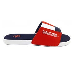 NAUTICA COMPETITION SLIDE IN RED COLORBLOCK,Nautica Red,large