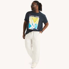 Big & Tall Long Time No Sea Graphic T-Shirt,Stellar Blue Heather,large