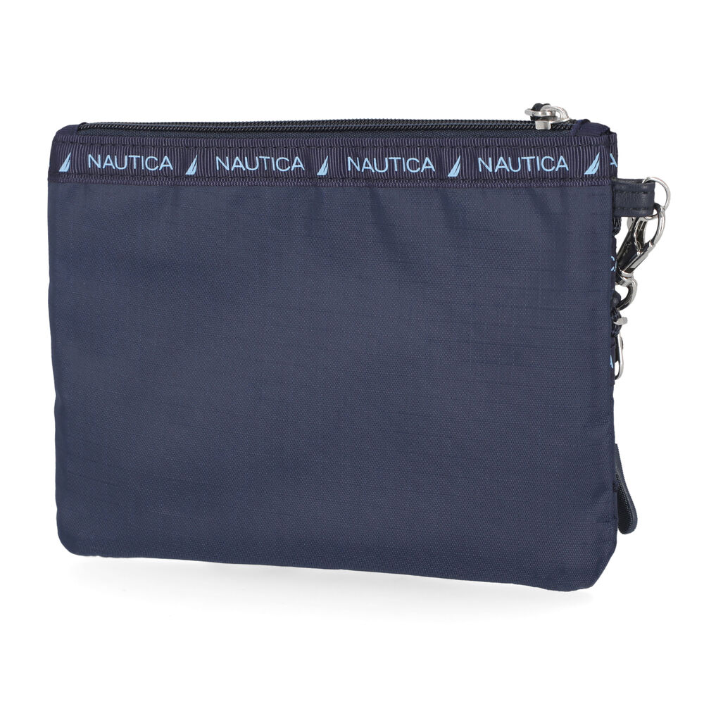 NYLON LOGO WRISTLET,Workshirt Blue,large