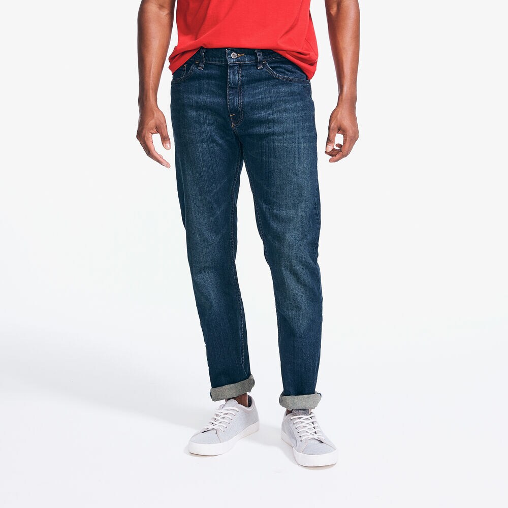 STRAIGHT FIT DENIM,Aegean Sea Wash,large