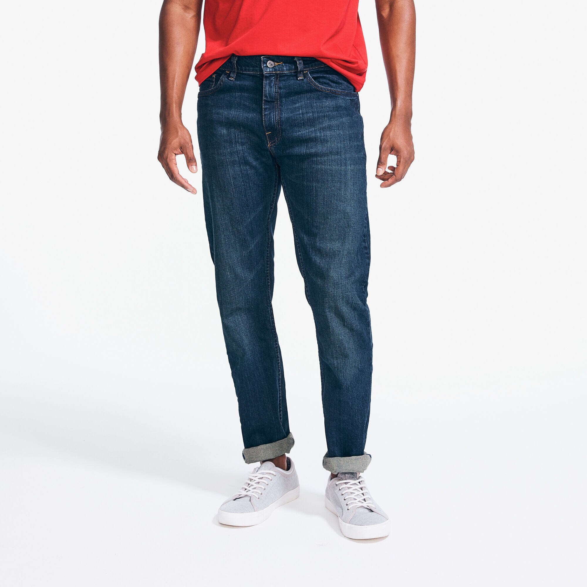 STRAIGHT FIT DENIM,Aegean Sea Wash,large