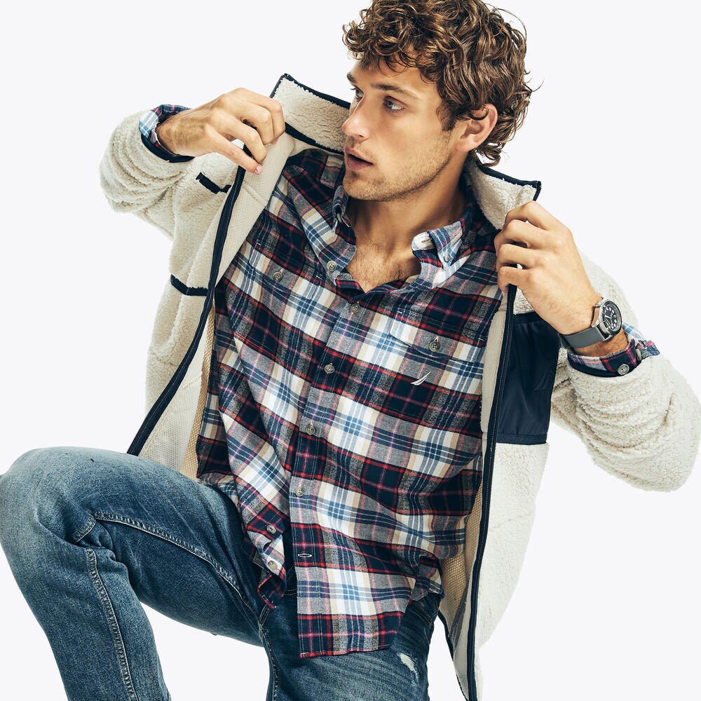 Polo shirt classica da uomo realizzata in morbido, due bottini con