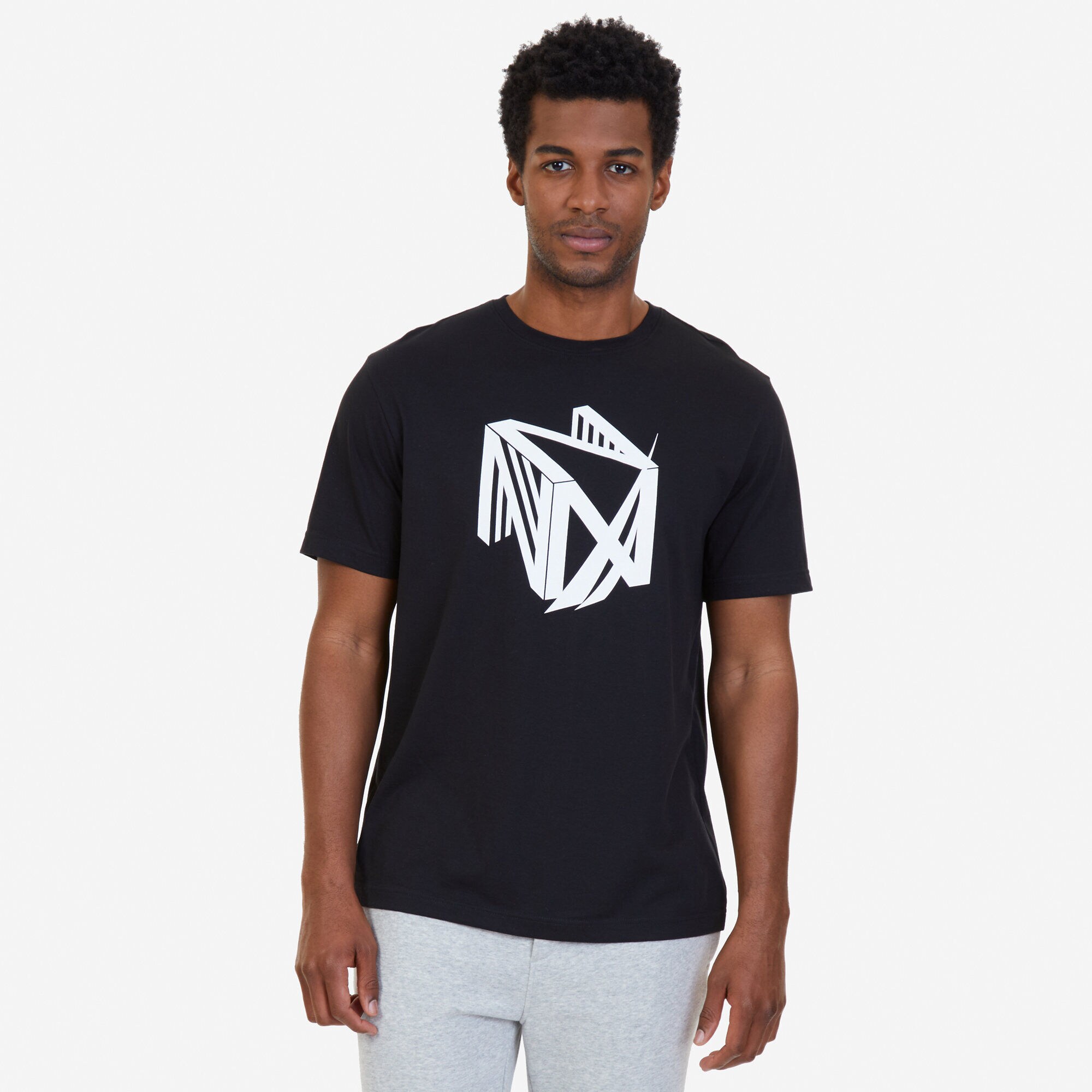 Dimension Logo Sleep T-Shirt,True Black,large