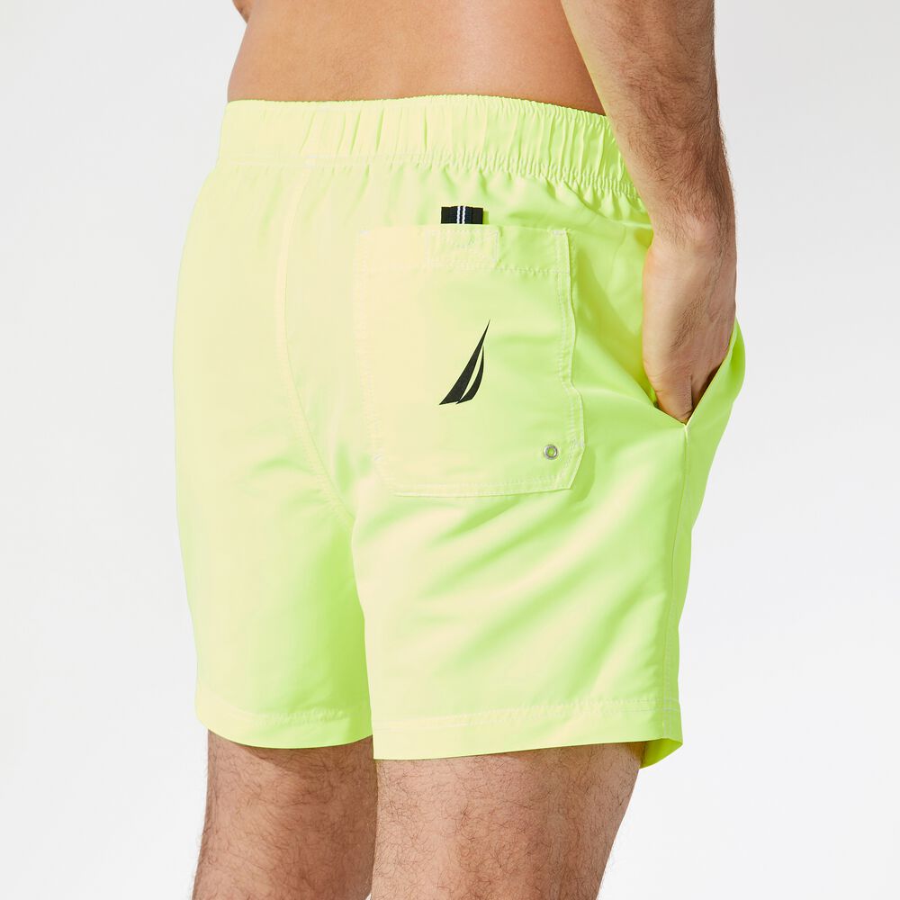 8" BIG & TALL BUCKLE-WAIST SWIM SHORT,Nautica Yellow,large