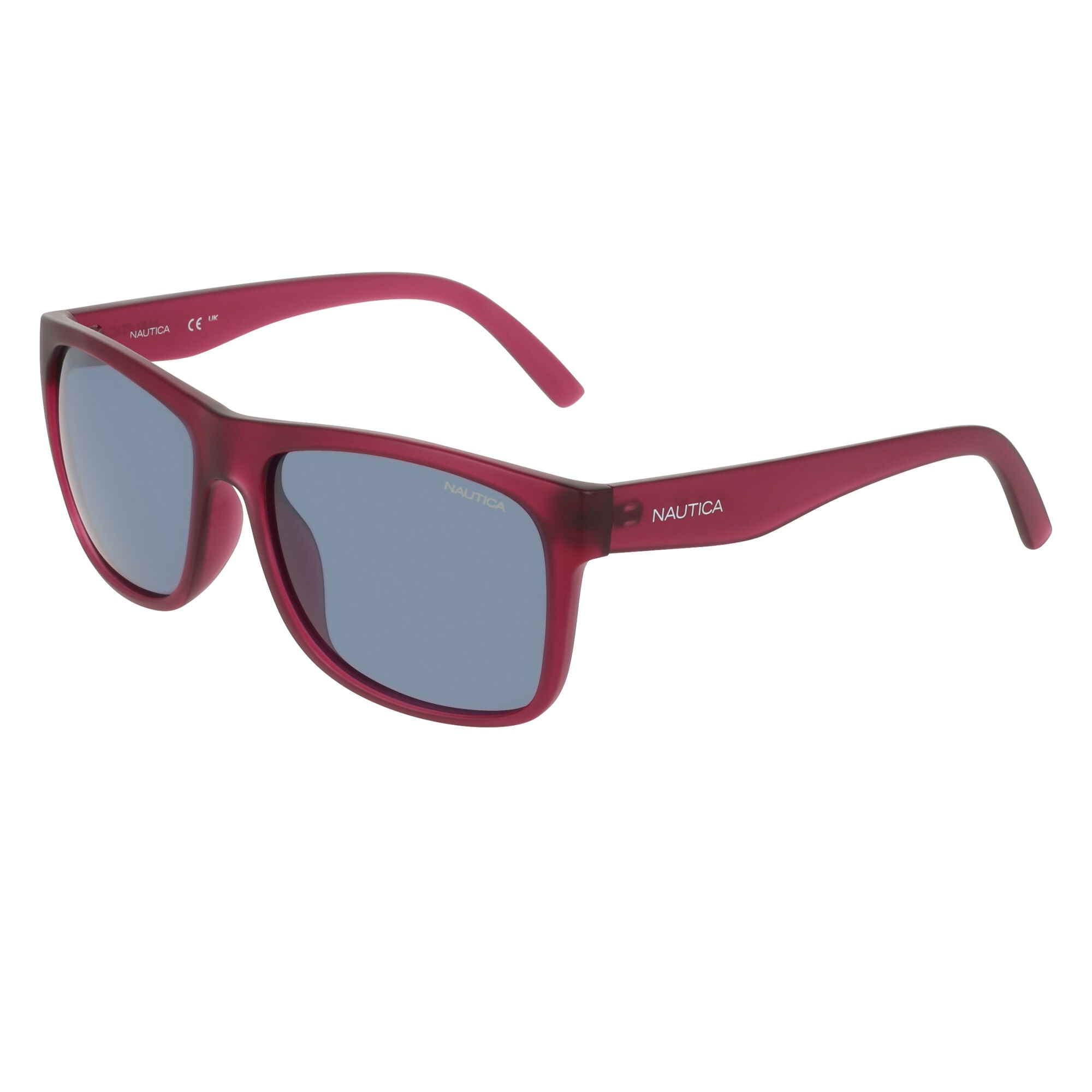 Modified Rectangle Sunglasses,Classic Red,large