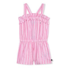 LITTLE GIRLS' ROMPER IN OXFORD STRIPE (4-7),Pale Pink,large
