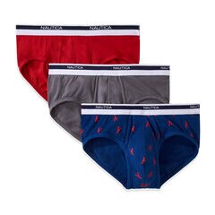 Classic Stretch Briefs, 3-Pack,Seal Grey,large