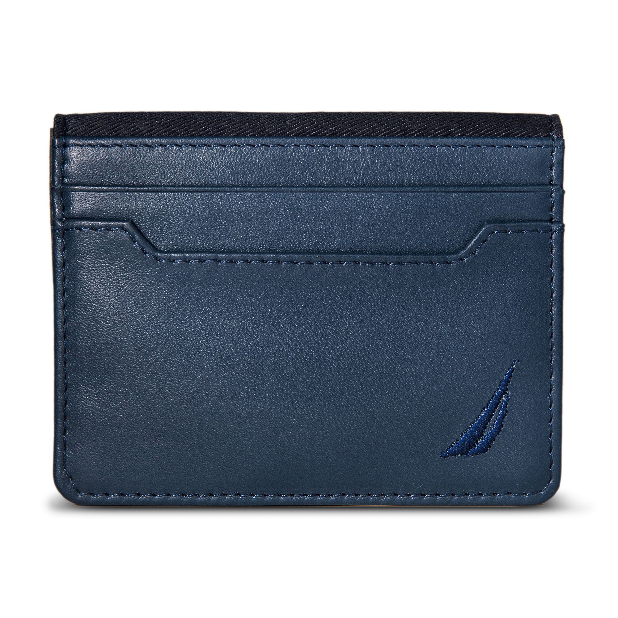 Embossed Logo Card Case,Workshirt Blue,large