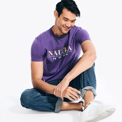 Sustainably Crafted Sailing Division Graphic T-Shirt,Gold Finch,large