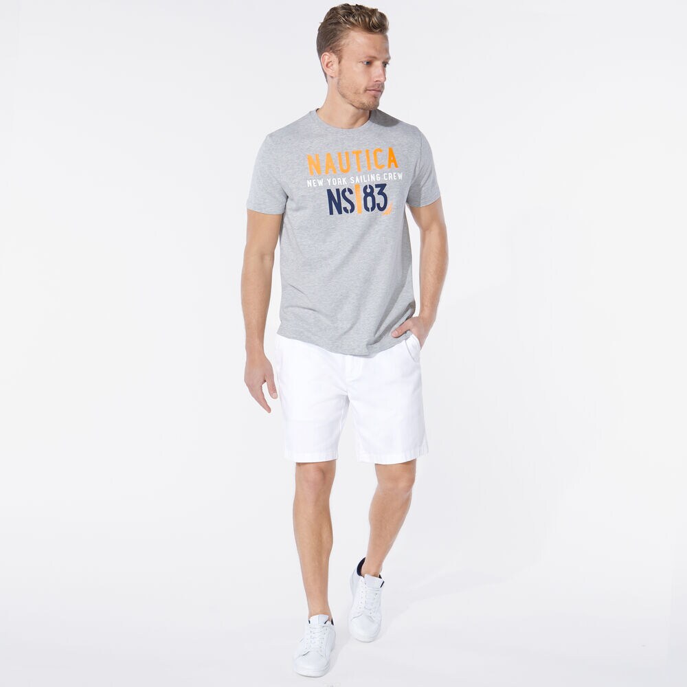 OVERSIZED NS-83 GRAPHIC T-SHIRT,Grey Heather,large