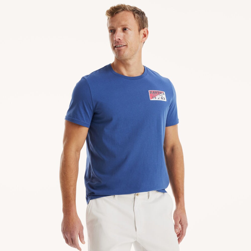 Beach Vibe Graphic T-Shirt,Nite Sea Heather,large