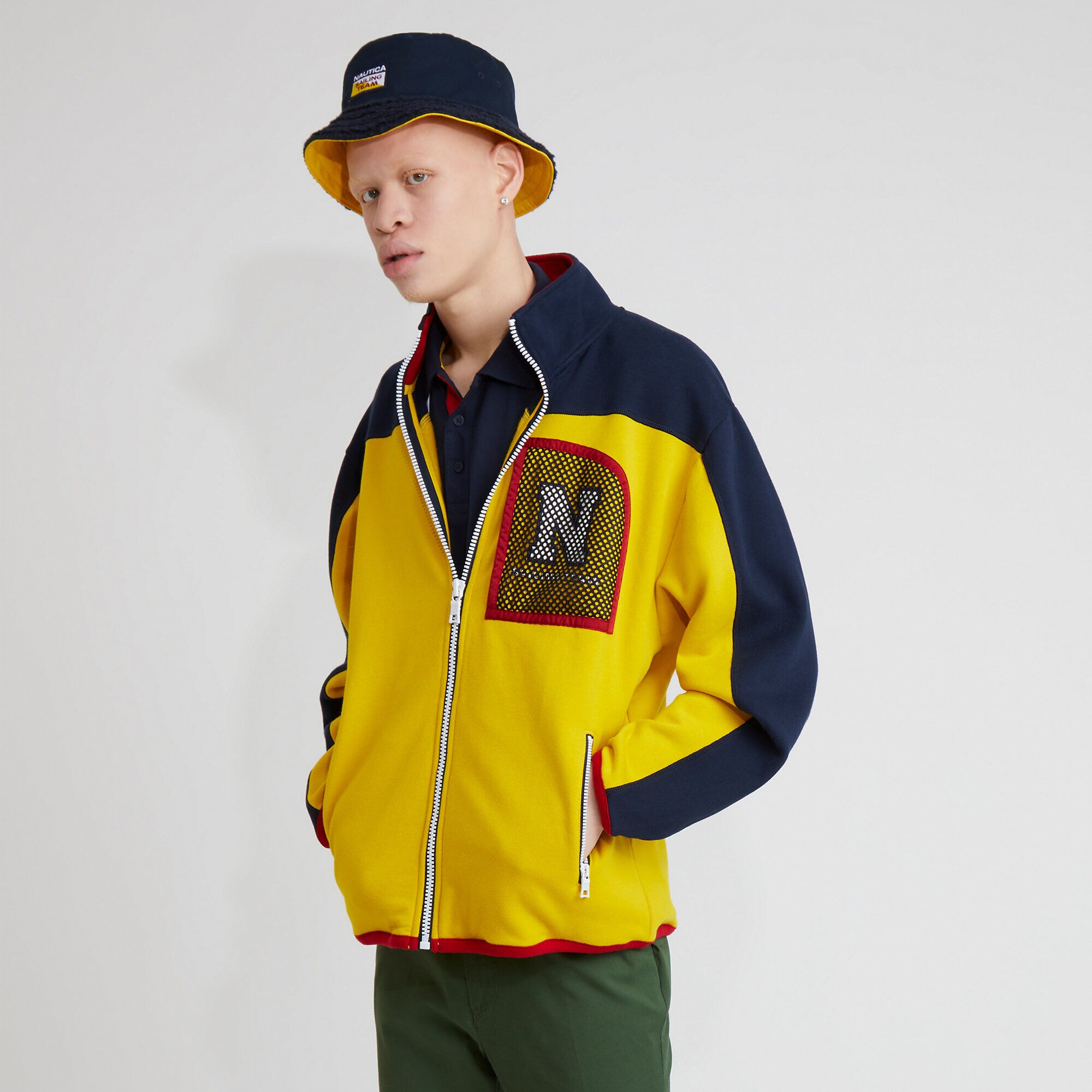The Lil Yachty Collection by Nautica Big & Tall Track Jacket,Empire Gold,large