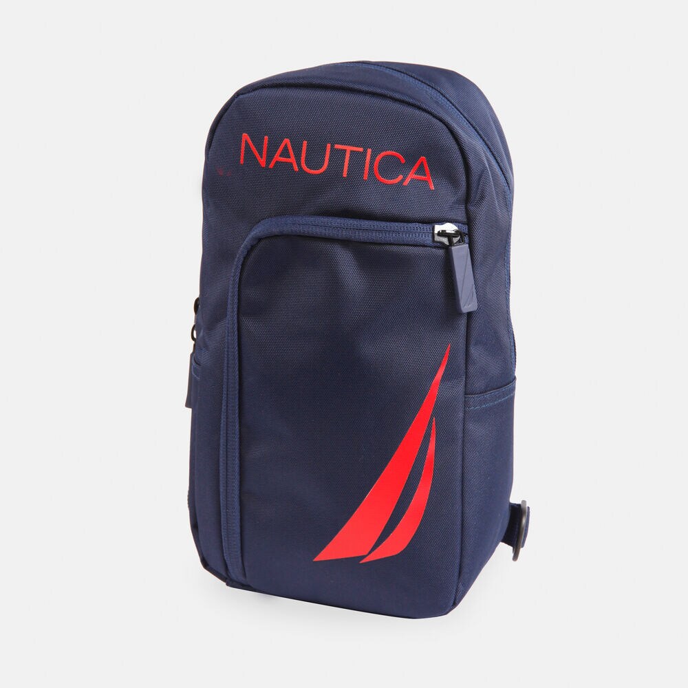 brand icon Sling Bag,Workshirt Blue,large