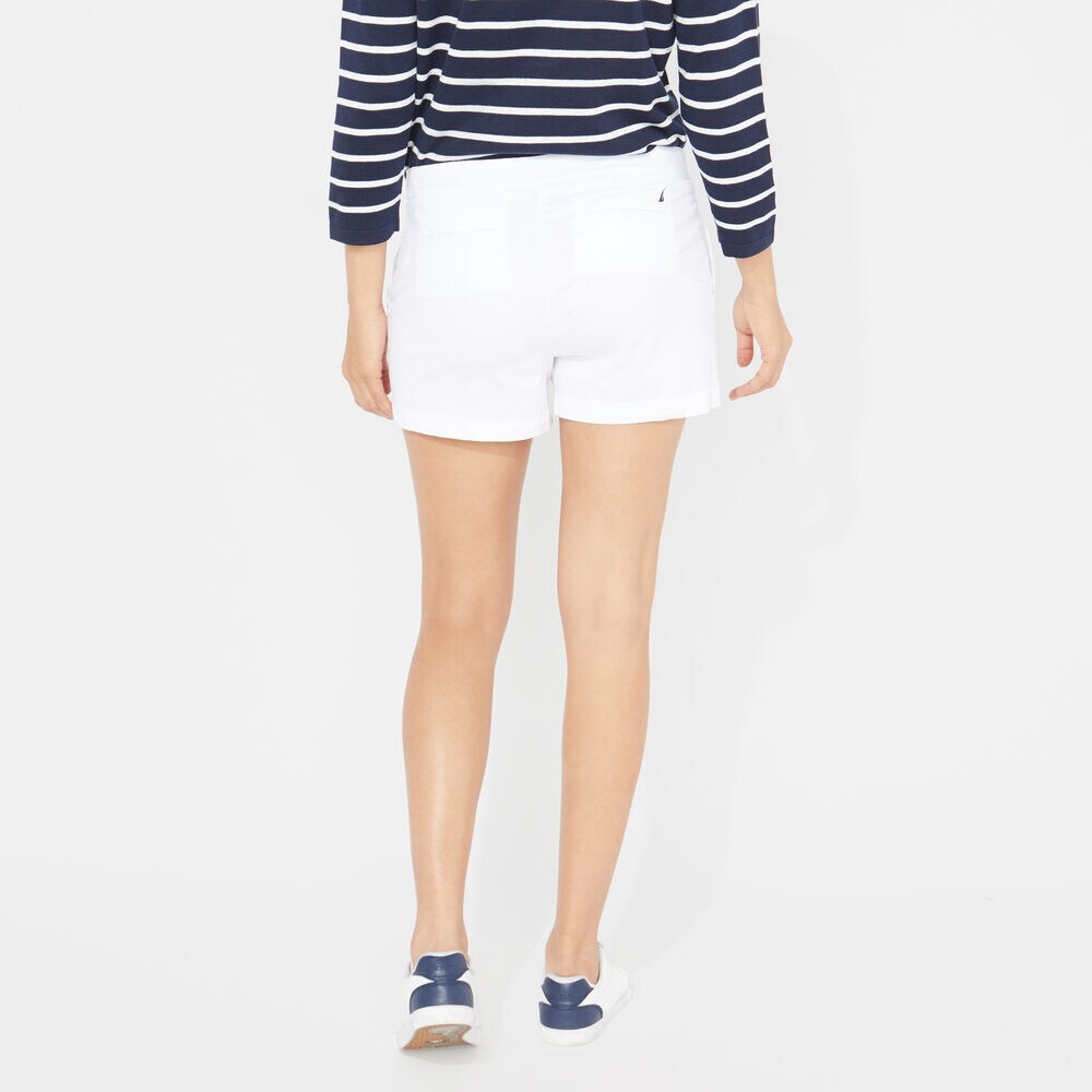 4" Stretch Twill Sailor Short,Bright White,large