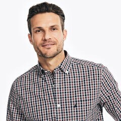 PLAID SHIRT,Worn Chambray,large