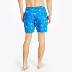SUSTAINABLY CRAFTED 6" AQUA PRINT SWIM,True Navy,large