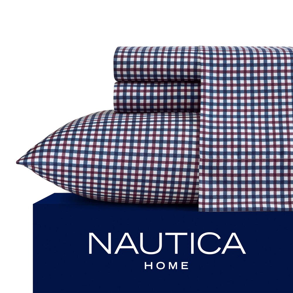Heritage Plaid Blue Queen Sheet Set,Ballard Blue,large