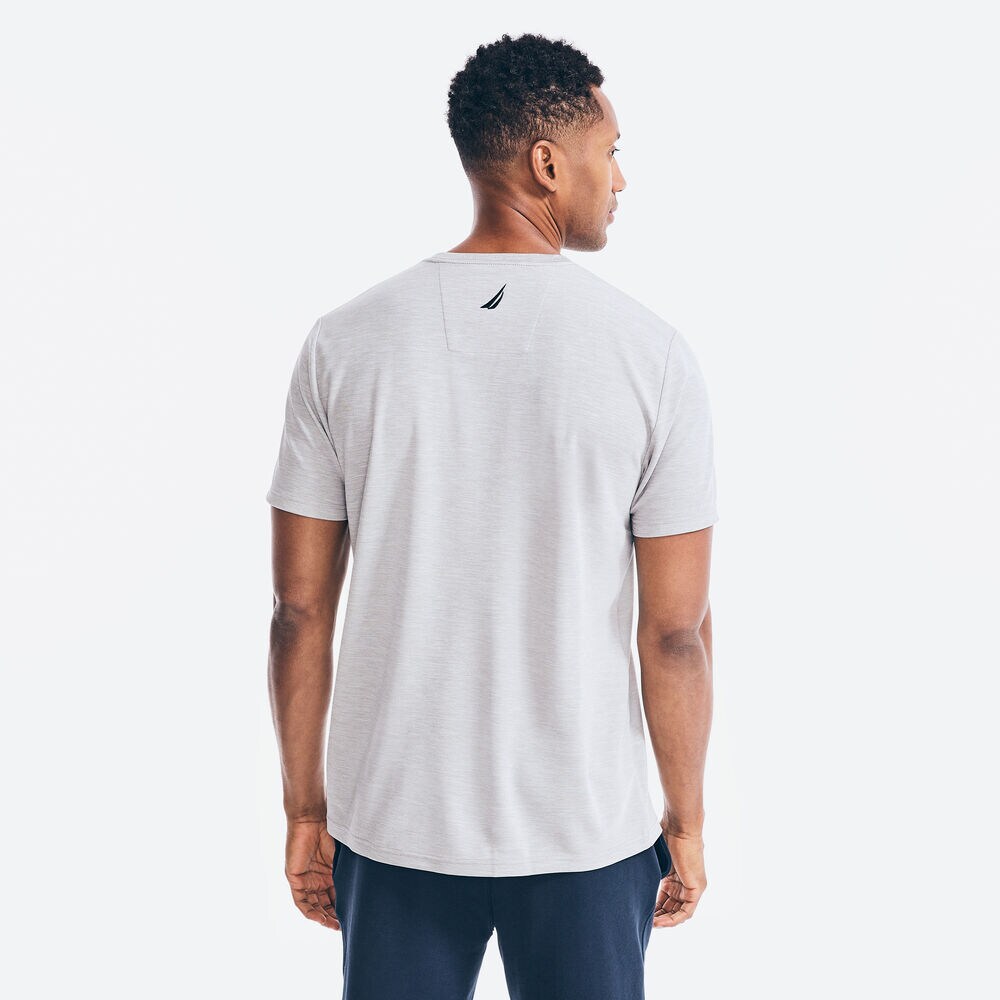 NAVTECH SUSTAINABLY CRAFTED LOGO T-SHIRT,Grey Heather,large