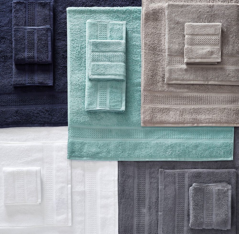 OCEANE NAVY 6-PIECE ANTIBACTERIAL TOWEL SET,Multi,large