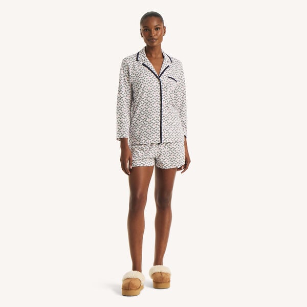 Anchor Print Boxer Pajama Set