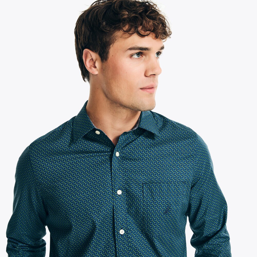 Printed Shirt,Peacoat,large