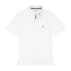 BIG & TALL STRETCH MESH POLO,Bright White,large