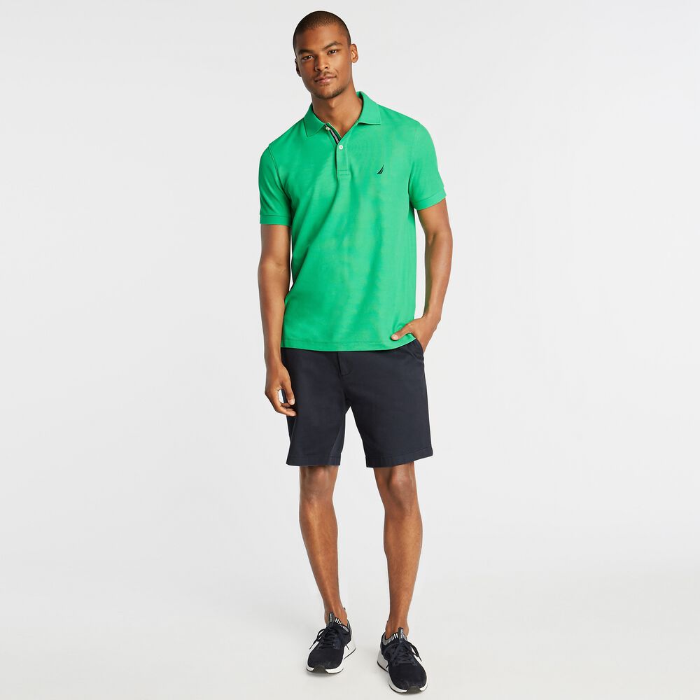 SLIM FIT PERFORMANCE DECK POLO,Bright Green,large