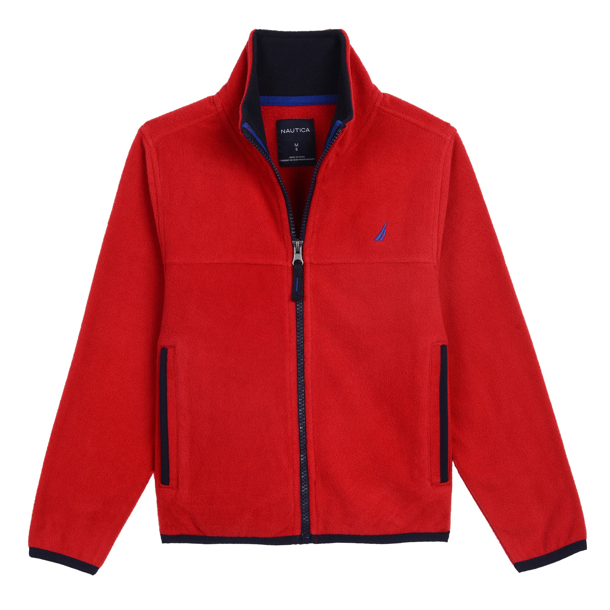 BOYS' CHRIS NAUTEX FLEECE (8 -20),Dark Acacia,large