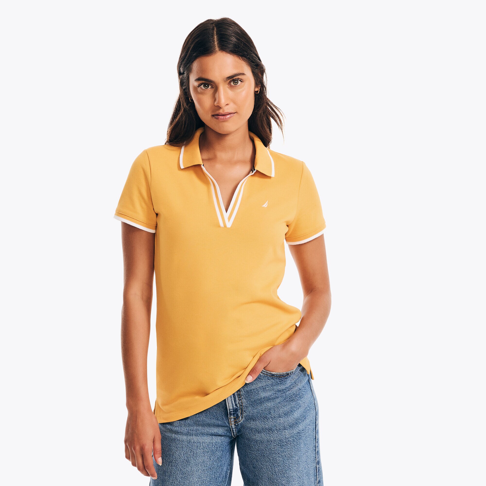 Deck Polo,Yellow Zest,large