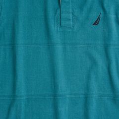 BIG & TALL CLASSIC FIT RUGBY POLO SHIRT,Evergreen,large